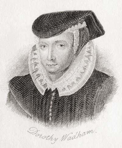 Dorothy Wadham, née Petre, c.1534-1618 by Unknown